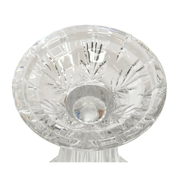 Princess House Lead Crystal Candle Holder / Bud Vase. Made in Germany 8 inch tal - Picture 5 of 10